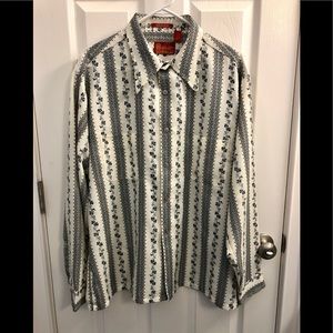 Sears Kings Road Shop Vintage 1970s Shirt XL
